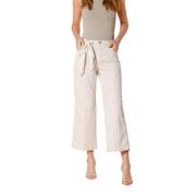 Relaxed Fit Stucco Denim Broek Mason's , Beige , Dames