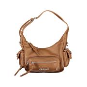 Bruine Polyethyleen Tas Verstelbaar Handvat Desigual , Brown , Dames