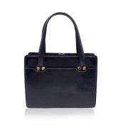 Pre-owned Leather totes Gucci Vintage , Black , Dames