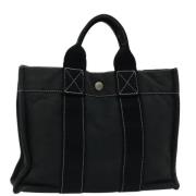 Pre-owned Canvas totes Hermès Vintage , Black , Dames