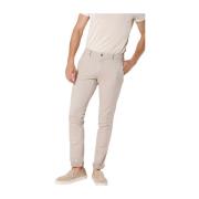 Slim Fit Jacquard Chino Broek Mason's , Beige , Heren