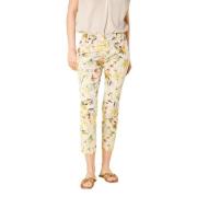 Bloemen Curvy Chino Broek Mason's , Multicolor , Dames