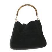 Pre-owned Suede gucci-bags Gucci Vintage , Black , Dames