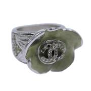 Pre-owned Metal rings Chanel Vintage , Gray , Dames