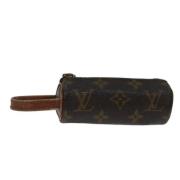 Pre-owned Canvas pouches Louis Vuitton Vintage , Brown , Dames