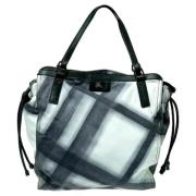 Pre-owned Leather totes Burberry Vintage , Black , Dames