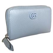 Pre-owned Leather wallets Gucci Vintage , Blue , Dames