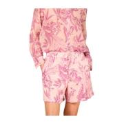 Bloemenprint Chino Bermuda Shorts Mason's , Pink , Dames