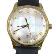 Pre-owned Stainless Steel watches Gucci Vintage , Yellow , Dames