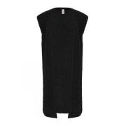 Zwarte Bouclè Vest Skovhuus , Black , Dames