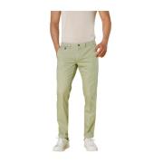 Slim Fit Groene Chino Broek Mason's , Green , Heren