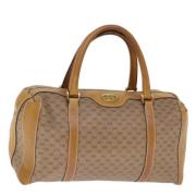 Pre-owned Leather handbags Gucci Vintage , Brown , Dames