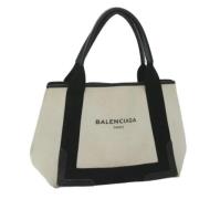 Pre-owned Canvas totes Balenciaga Vintage , White , Dames