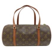 Pre-owned Canvas handbags Louis Vuitton Vintage , Brown , Dames