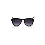 Geometrische Wayfarer Zonnebril Zwarte Frame Frankie Morello , Black ,...