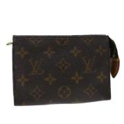 Pre-owned Canvas pouches Louis Vuitton Vintage , Brown , Dames