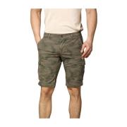 Camouflage Cargo Bermuda Groen Beige Mason's , Green , Heren