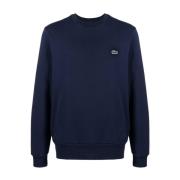 Jersey Fleece Crew Neck Sweaters Lacoste , Blue , Heren