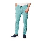 Extra Slim Cargo Broek in Tencel/Katoen Mason's , Green , Heren