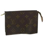 Pre-owned Canvas pouches Louis Vuitton Vintage , Brown , Dames