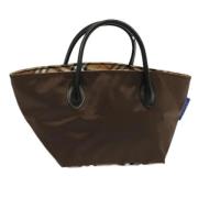 Pre-owned Nylon totes Burberry Vintage , Brown , Dames