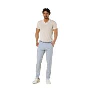 Slim Fit Chino Broek Torino Tapes Mason's , Blue , Heren