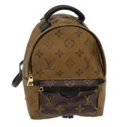 Pre-owned Canvas backpacks Louis Vuitton Vintage , Brown , Dames