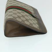 Pre-owned Canvas clutches Gucci Vintage , Brown , Dames