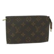 Pre-owned Canvas pouches Louis Vuitton Vintage , Brown , Dames