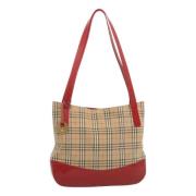 Pre-owned Canvas totes Burberry Vintage , Beige , Dames