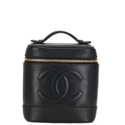 Pre-owned Leather handbags Chanel Vintage , Black , Dames