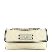 Pre-owned Leather chanel-bags Chanel Vintage , Beige , Dames