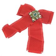 Pre-owned Fabric brooches Gucci Vintage , Red , Dames