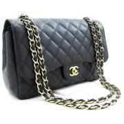 Pre-owned Leather chanel-bags Chanel Vintage , Black , Dames