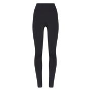 Zwarte Perfect Fit Leggings Wolford , Black , Dames