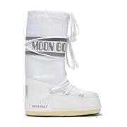 Witte Sneeuwlaarzen met Logo Print Moon Boot , White , Dames