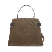 Bruin Suède Lederen Schoudertas Brunello Cucinelli , Brown , Dames