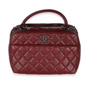 Pre-owned Leather chanel-bags Chanel Vintage , Red , Dames