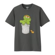 Sesame Street Oscar The Grouch Tee Kaws , Gray , Heren