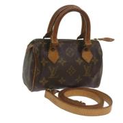 Pre-owned Canvas louis-vuitton-bags Louis Vuitton Vintage , Brown , Da...