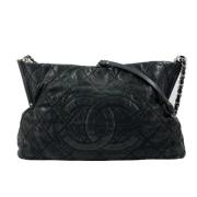 Pre-owned Leather chanel-bags Chanel Vintage , Black , Dames