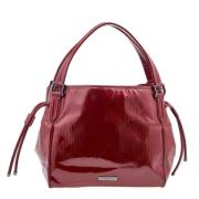 Pre-owned Leather totes Burberry Vintage , Red , Dames