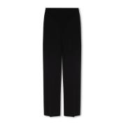 Wollen plooi-voorkant broek Off White , Black , Heren