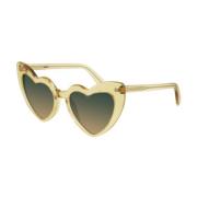 New Wave LouLou Heart Zonnebril Groen Saint Laurent , Yellow , Dames