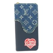 Pre-owned Canvas wallets Louis Vuitton Vintage , Blue , Dames