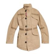 Jas met logo Dsquared2 , Beige , Dames