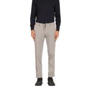 Slim Fit Jersey Chino Broek Mason's , Gray , Heren