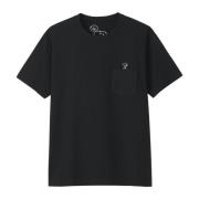 Beperkte oplage Snoopy Pocket Tee Kaws , Black , Heren