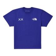 Donkerblauw/Wit Limited Edition T-shirt Kaws , Blue , Heren