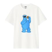 Cookie Monster Tee Limited Edition Kaws , White , Heren